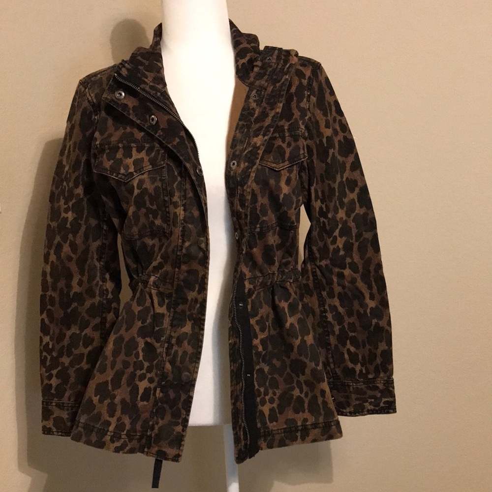 Style & Co. - NWT - Leopard print utility jacket